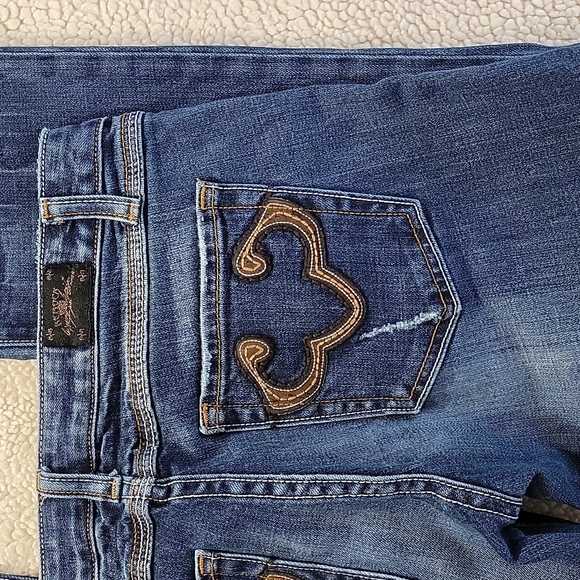 ReRock for Express Bootcut Distressed Jeans, Size 28 - Picture 8 of 11